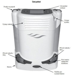 Přenosný kyslíkový koncentrátor CAIRE FreeStyle Comfort - 2 x 8-článková baterie